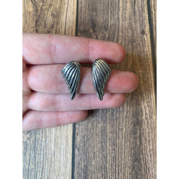 Vintage Jewelry - 21Vintage Silver Angel Wing Earrings | Vintage Bird Wing Earrings| Wing Earrings